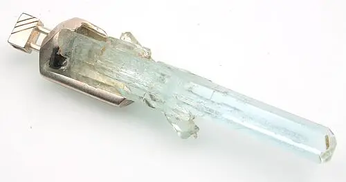 Aquamarin Rohkristall-Anhänger