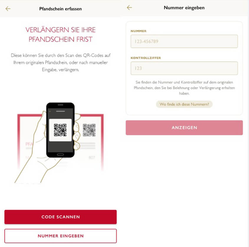 Pfand online verlängern - von zu Hause aus
