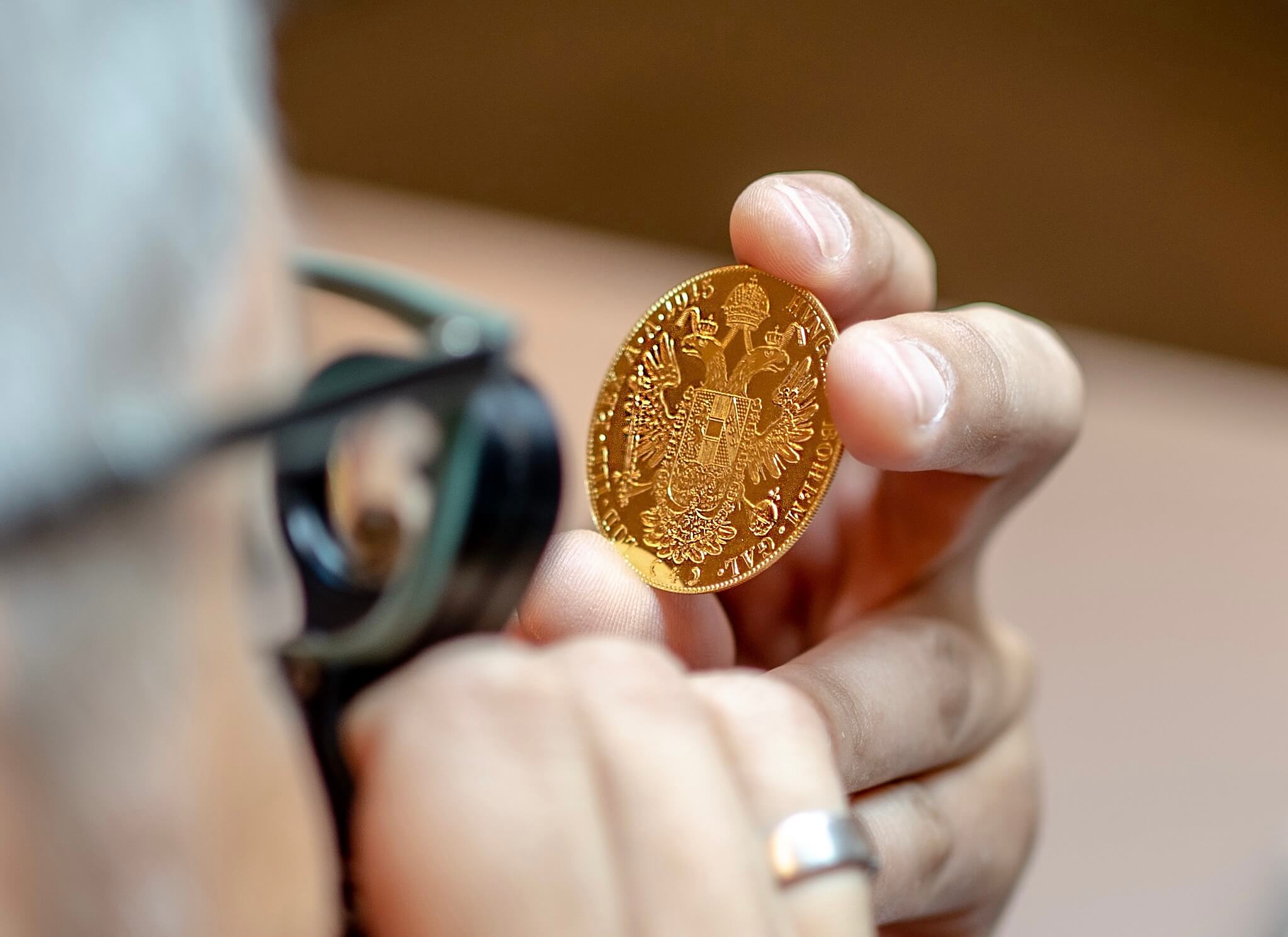 Schätzmeister mit vierfach Dukat