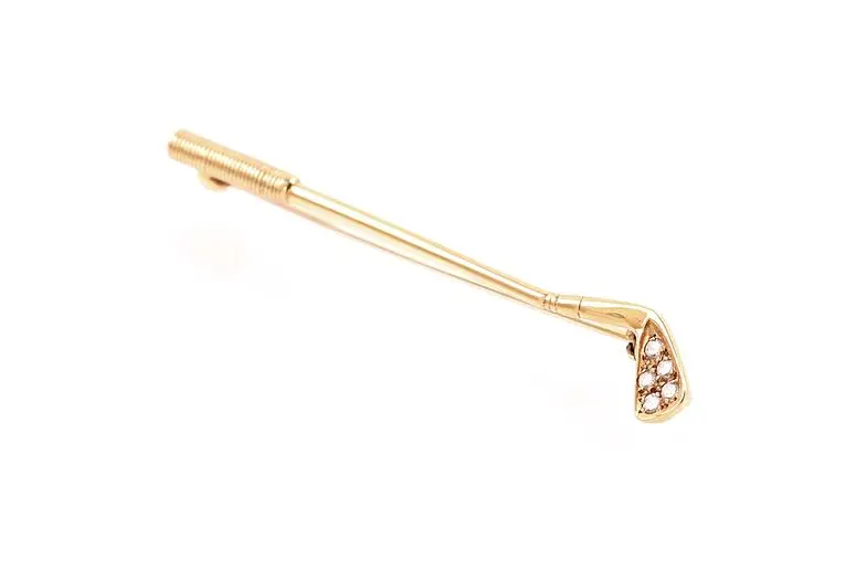 Brillant Brosche Golfschläger