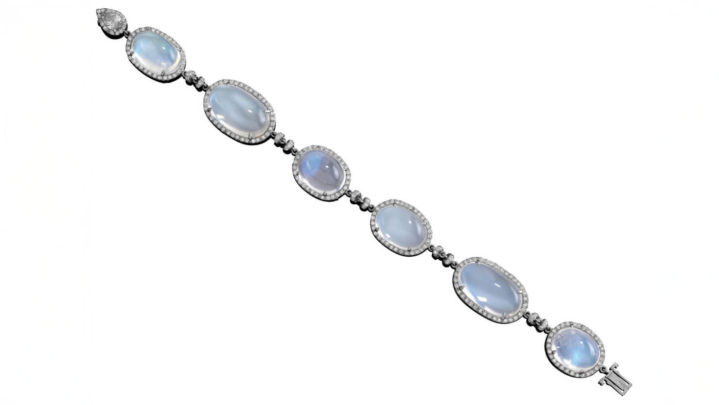 Armband mit Mondtseinen in sehr guter Qualität