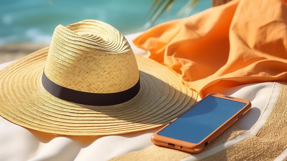 Technik Schutz am Strand in der Hitzewelle