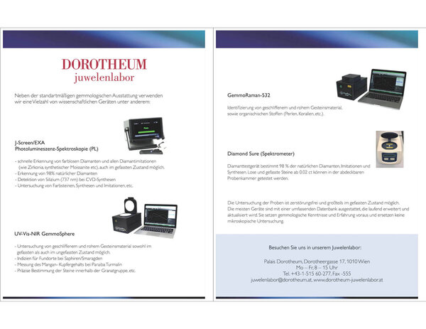 Juwelenlabor wissenschaftliche Geräte zur Untersuchung von Edelsteinen