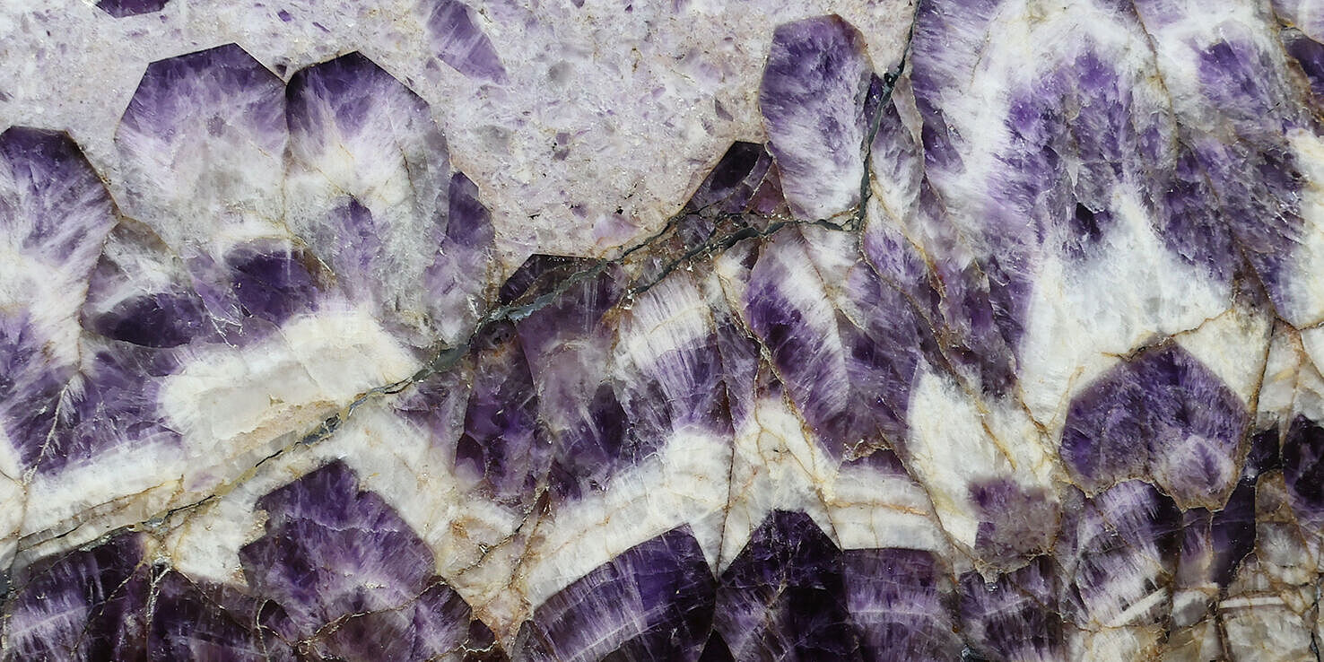 Amethyst Österreich Weinviertel polierte Platte