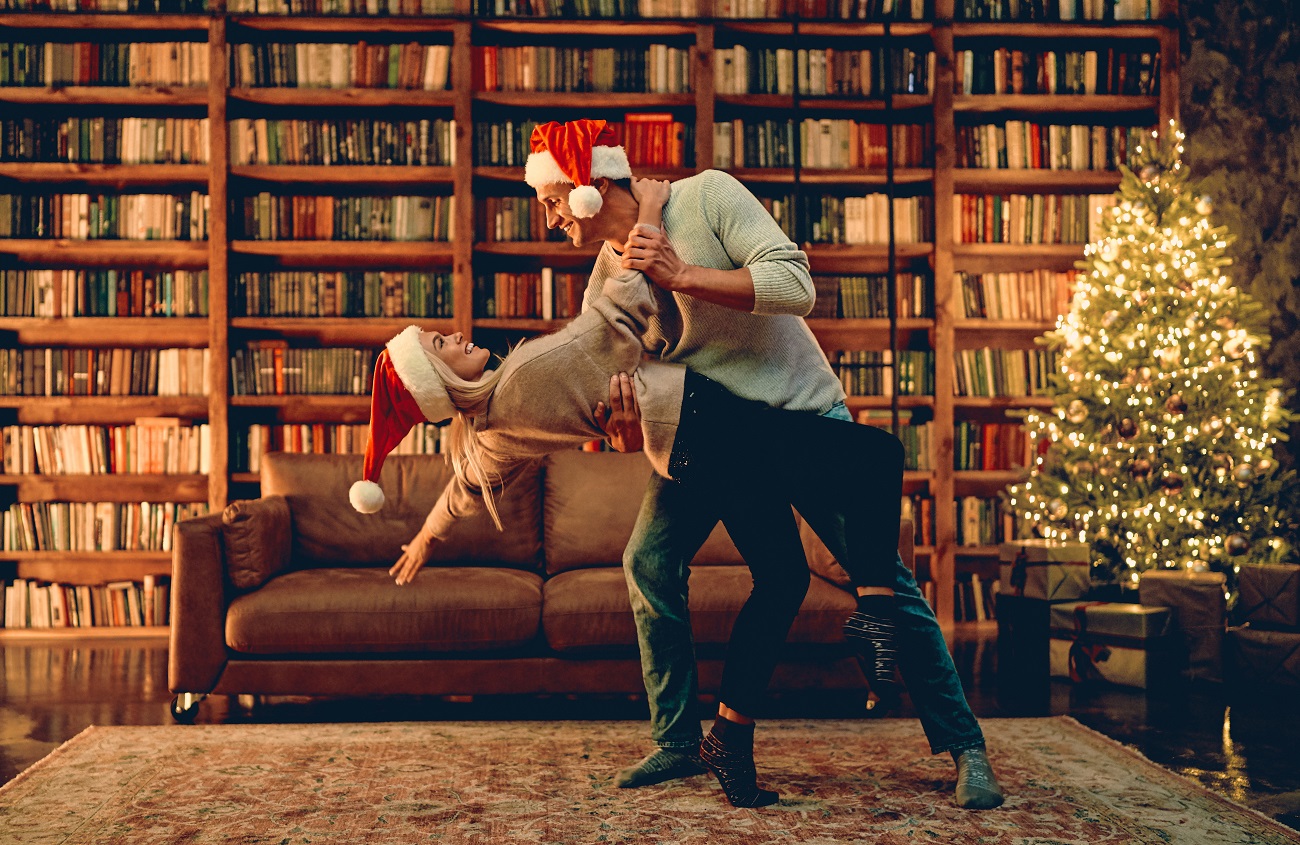 Tanzendes Paar mit Blickfang